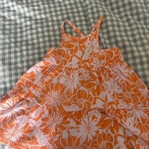 Cat & Jack Orange and White Floral Top